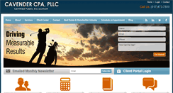 Desktop Screenshot of cavendercpa.com